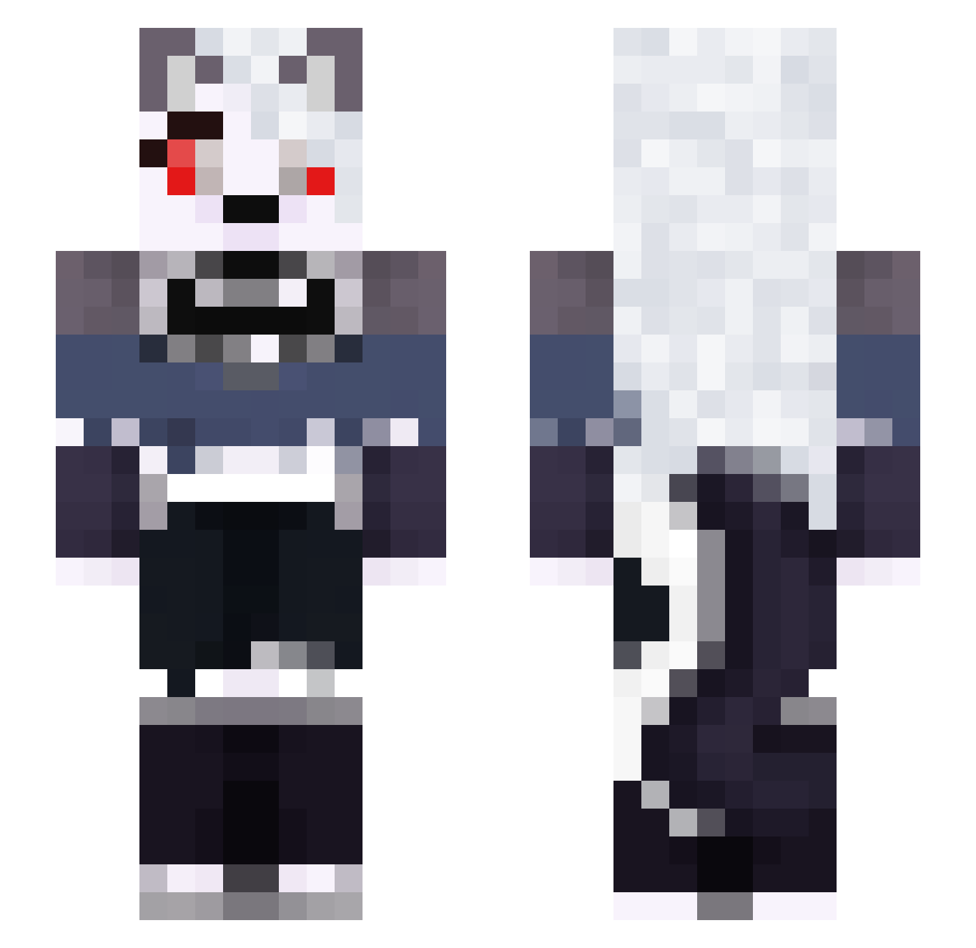 aaaaaaaaaaaahh Minecraft skin, front and back view