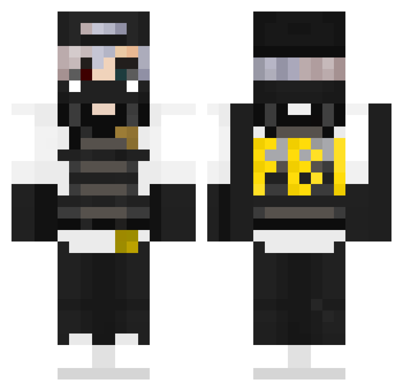 Kaiigo0 Minecraft skin, front and back view