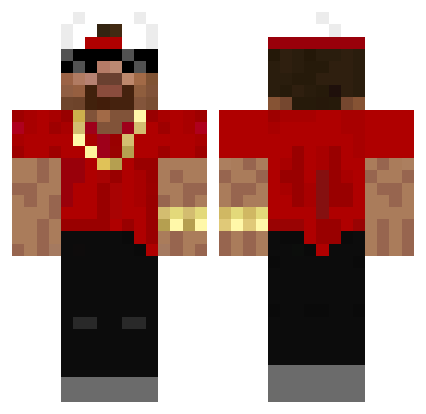 WojtekSzczecin Minecraft skin, front and back view