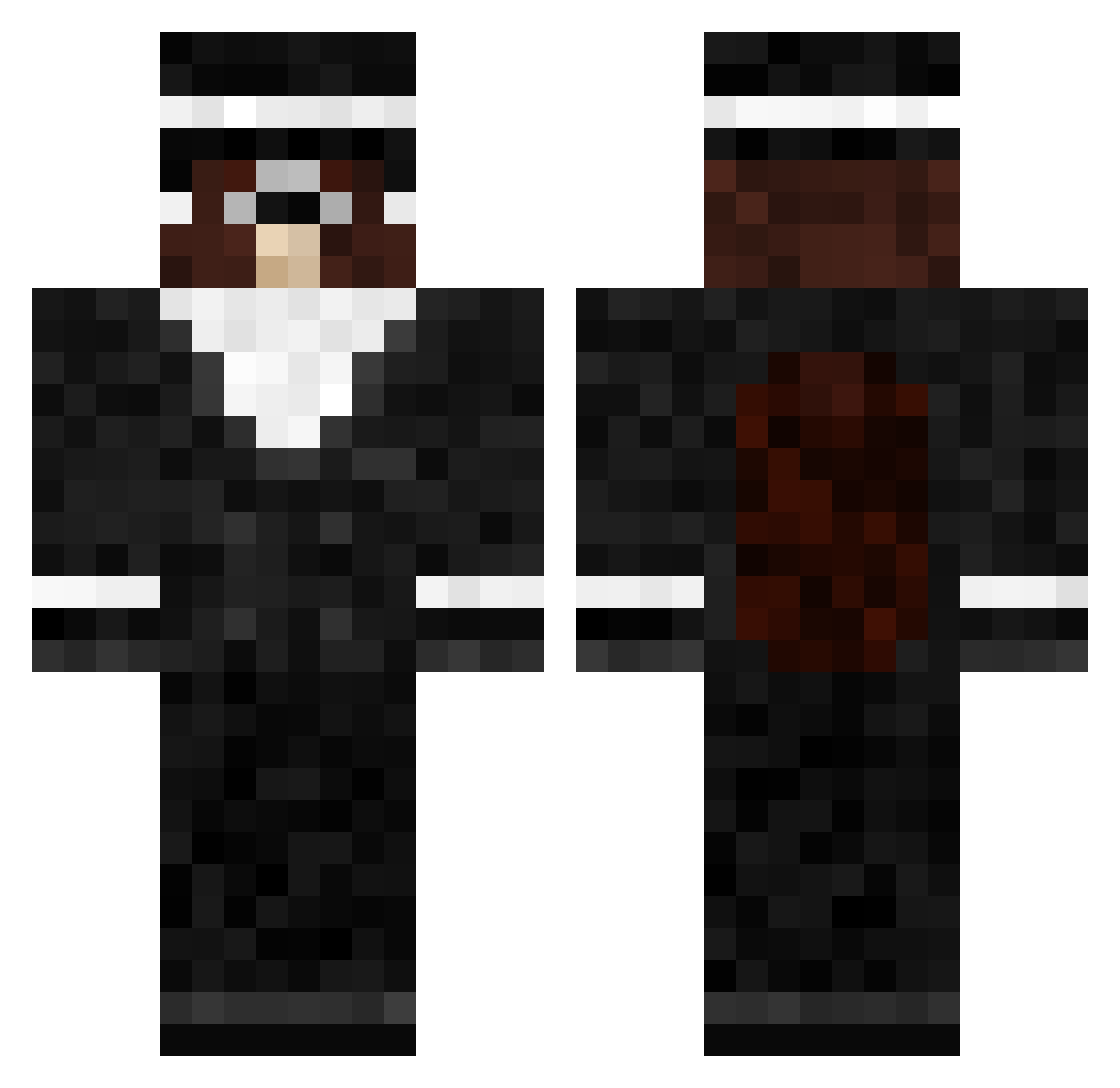 TiDi_Kremuwka Minecraft skin, front and back view
