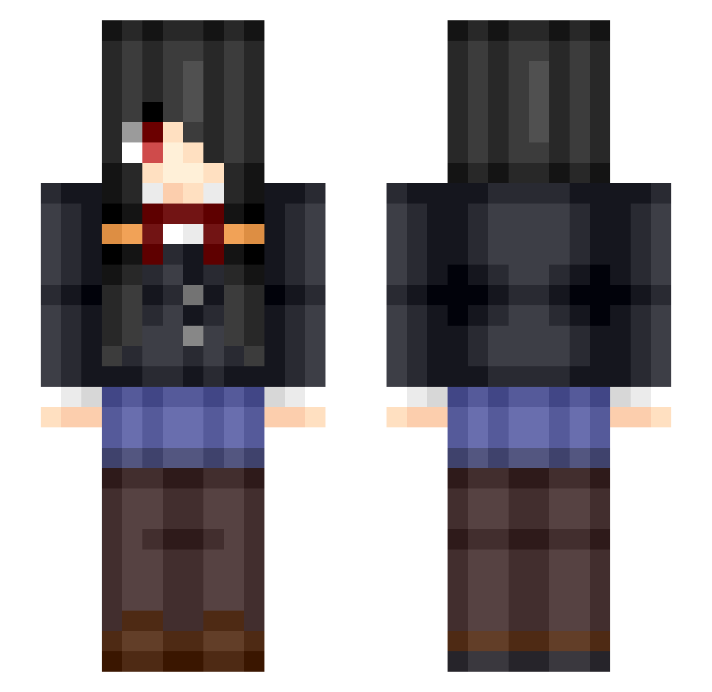 rei6681 Minecraft skin, front and back view