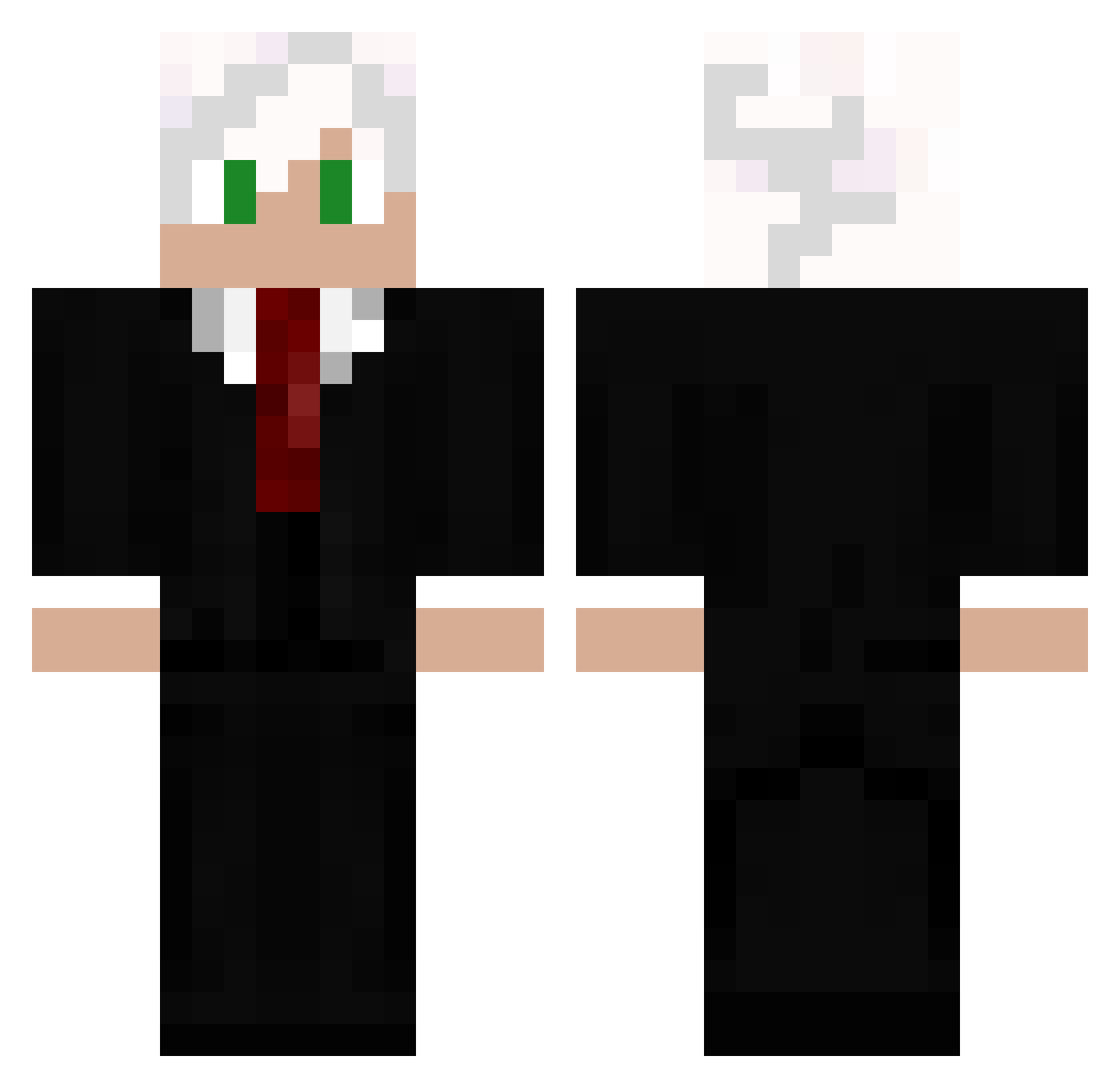 VDIUTDOAR Minecraft skin, front and back view