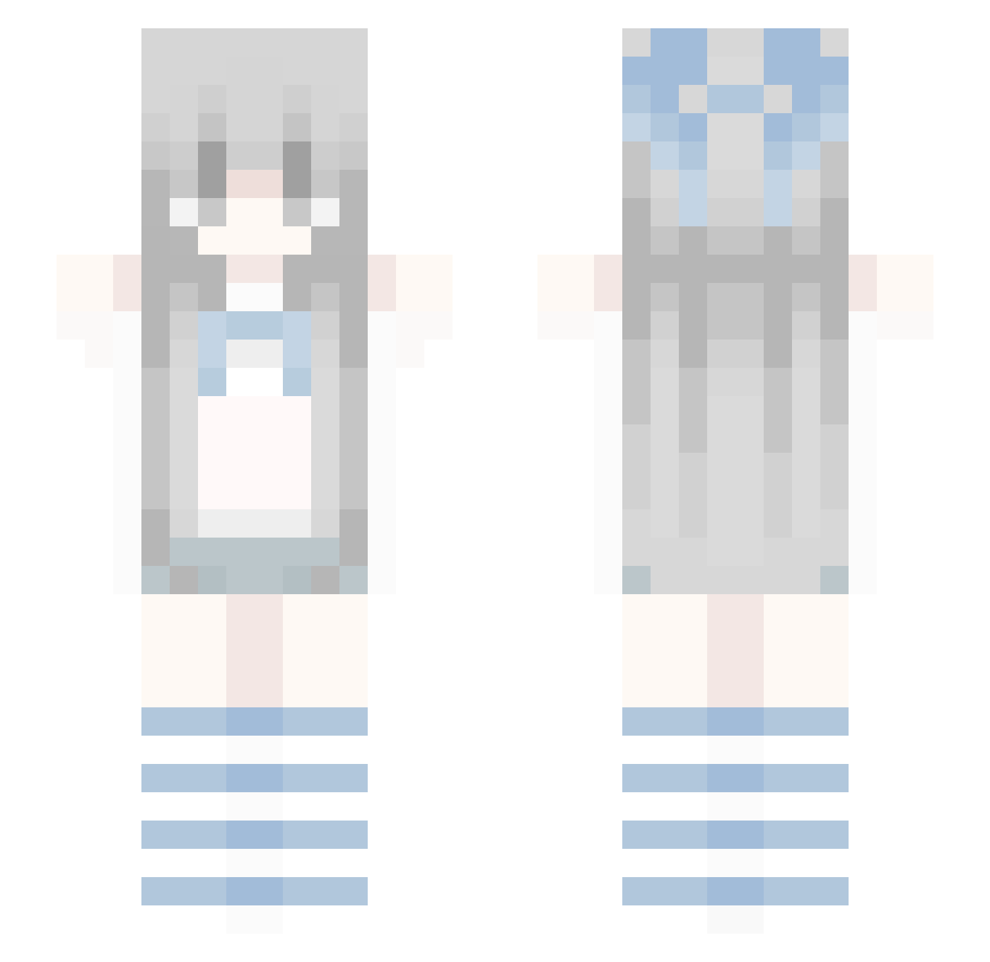 vwendel Minecraft skin, front and back view