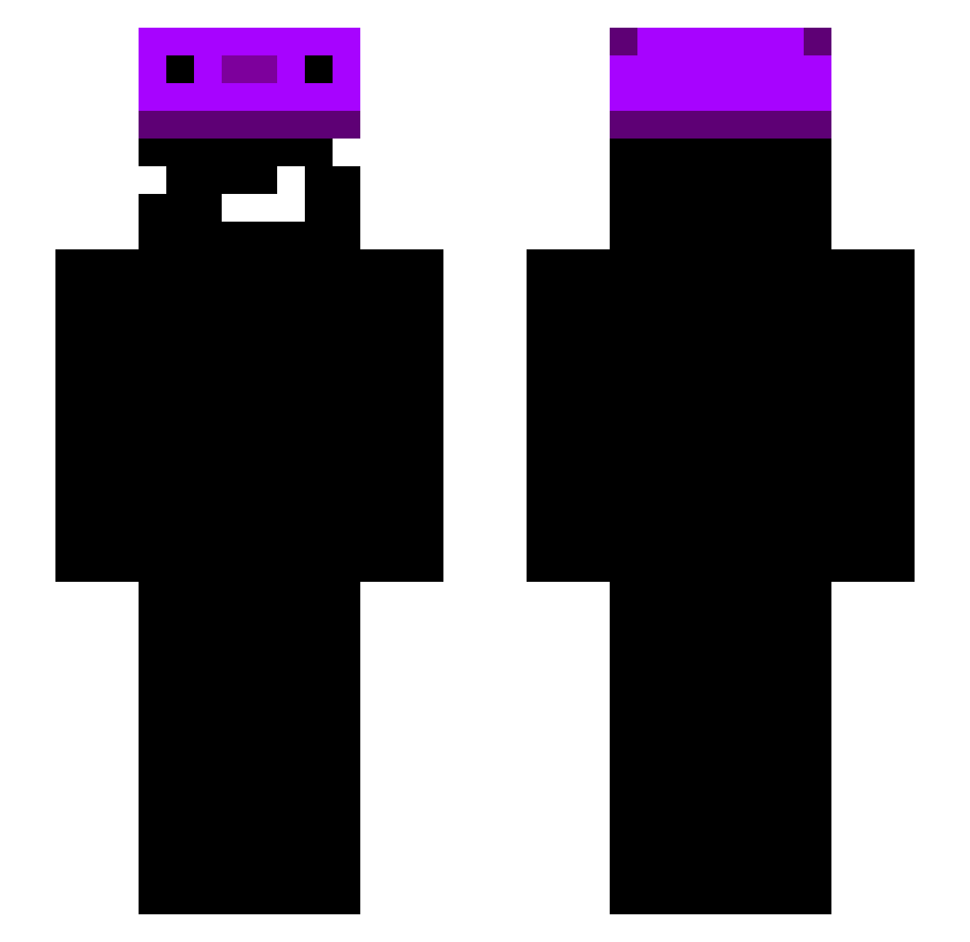 Illustre Minecraft skin, front and back view