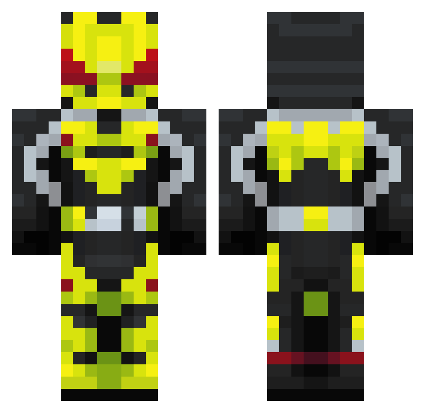 TheBestPotato Minecraft skin, front and back view