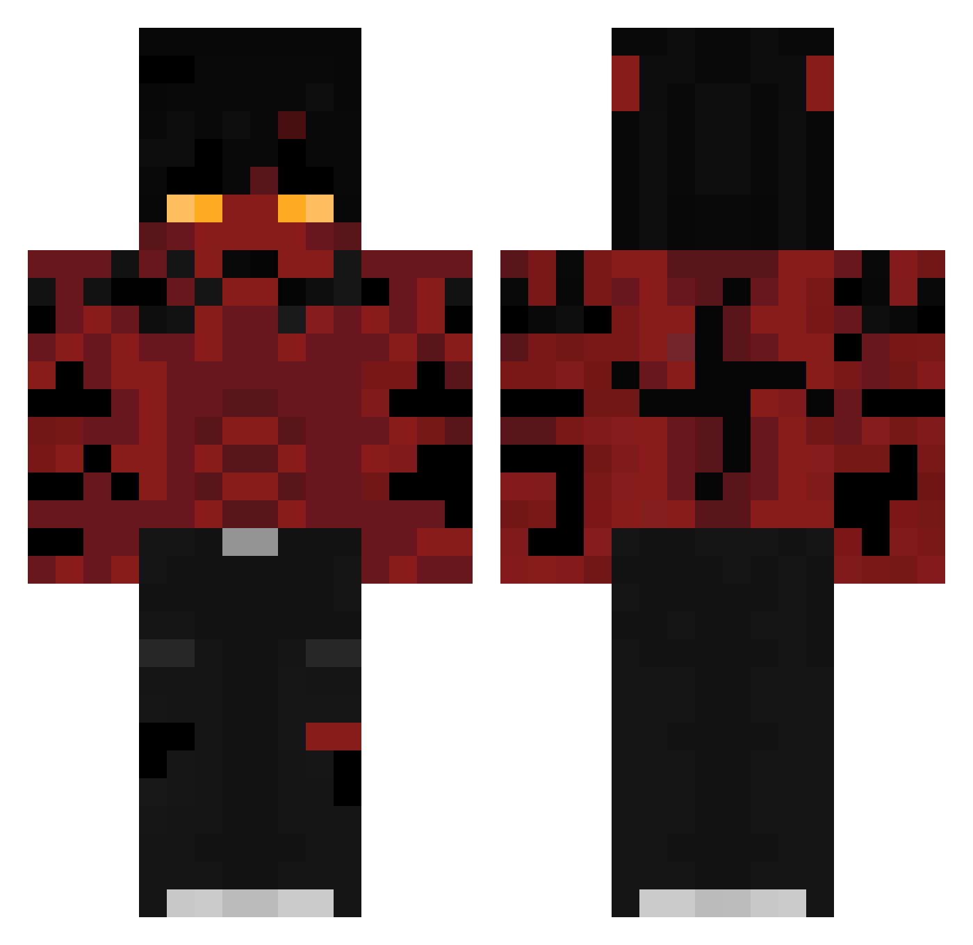 SonOfShape Minecraft skin, front and back view