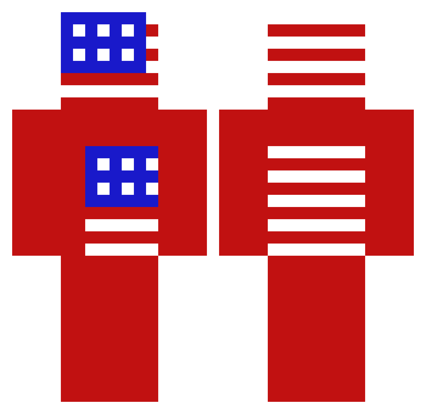_CarminePraX_ Minecraft skin, front and back view