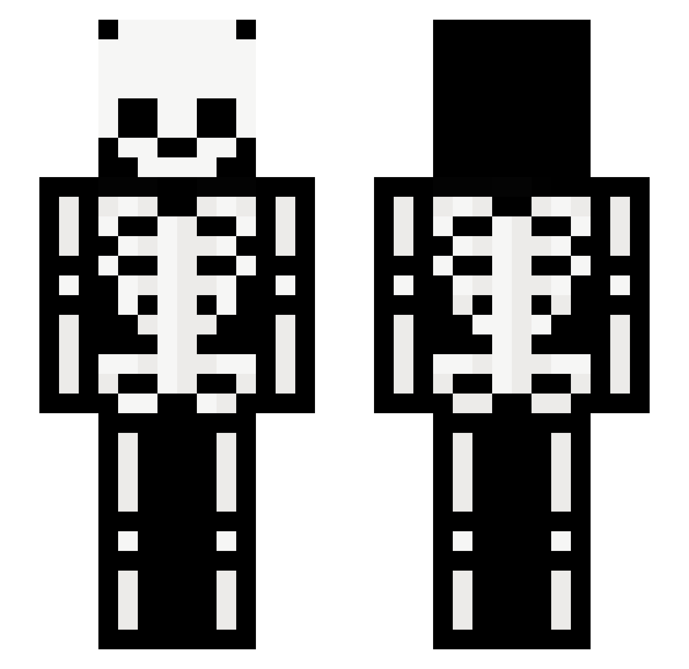 Ezyofyi Minecraft skin, front and back view
