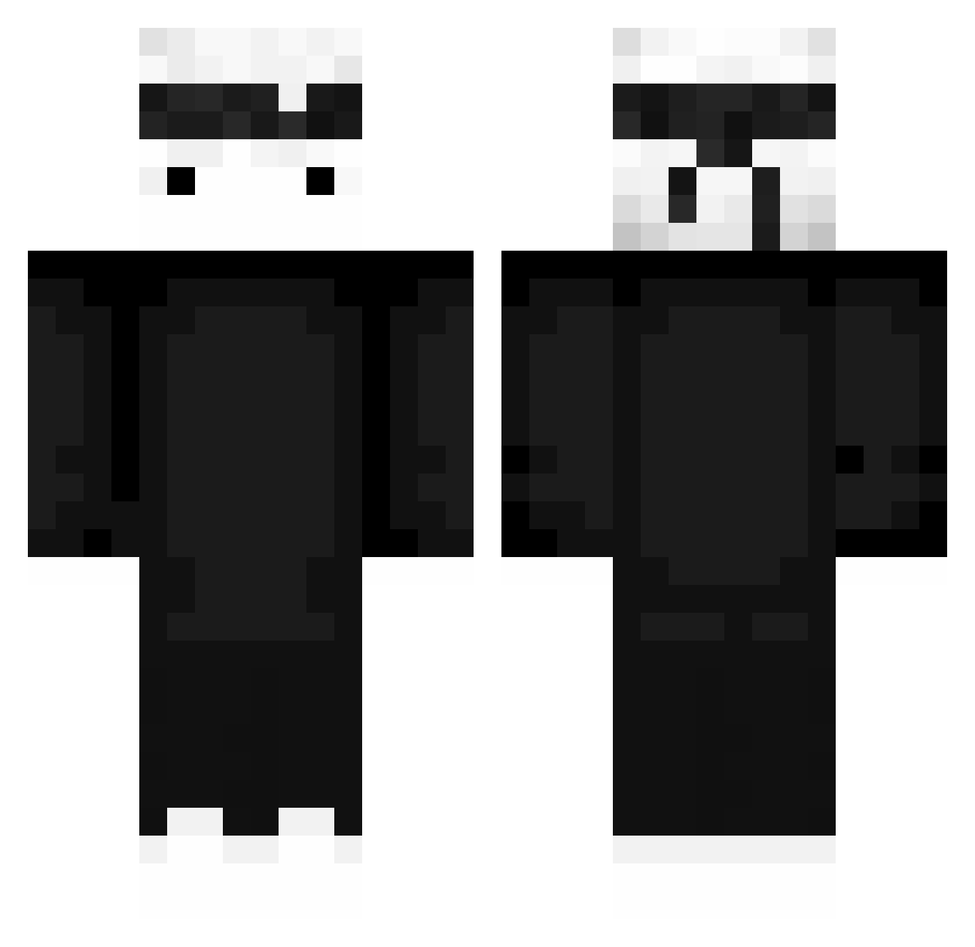 SlowBro21 Minecraft skin, front and back view