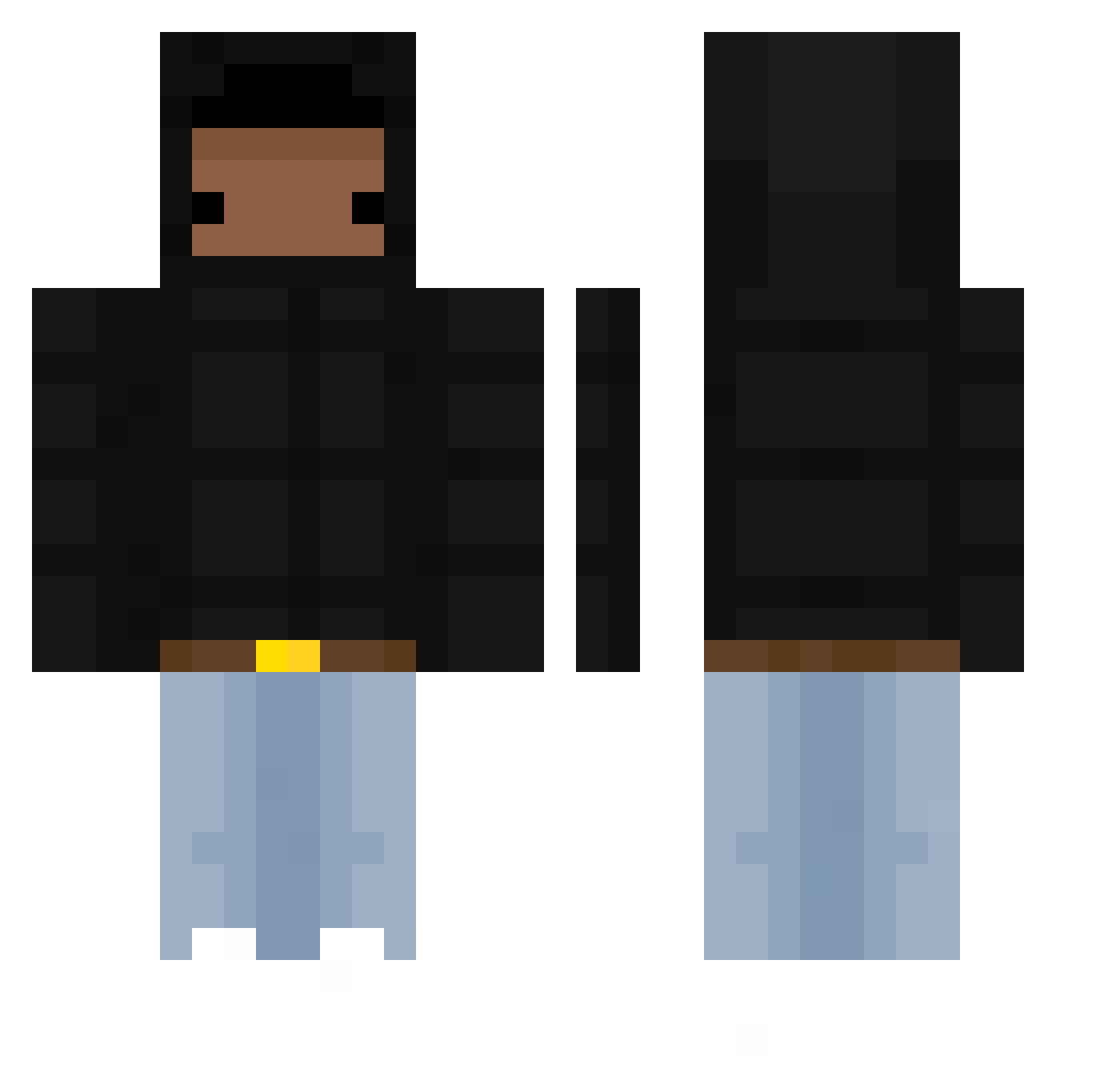 po_prostu_kozka Minecraft skin, front and back view