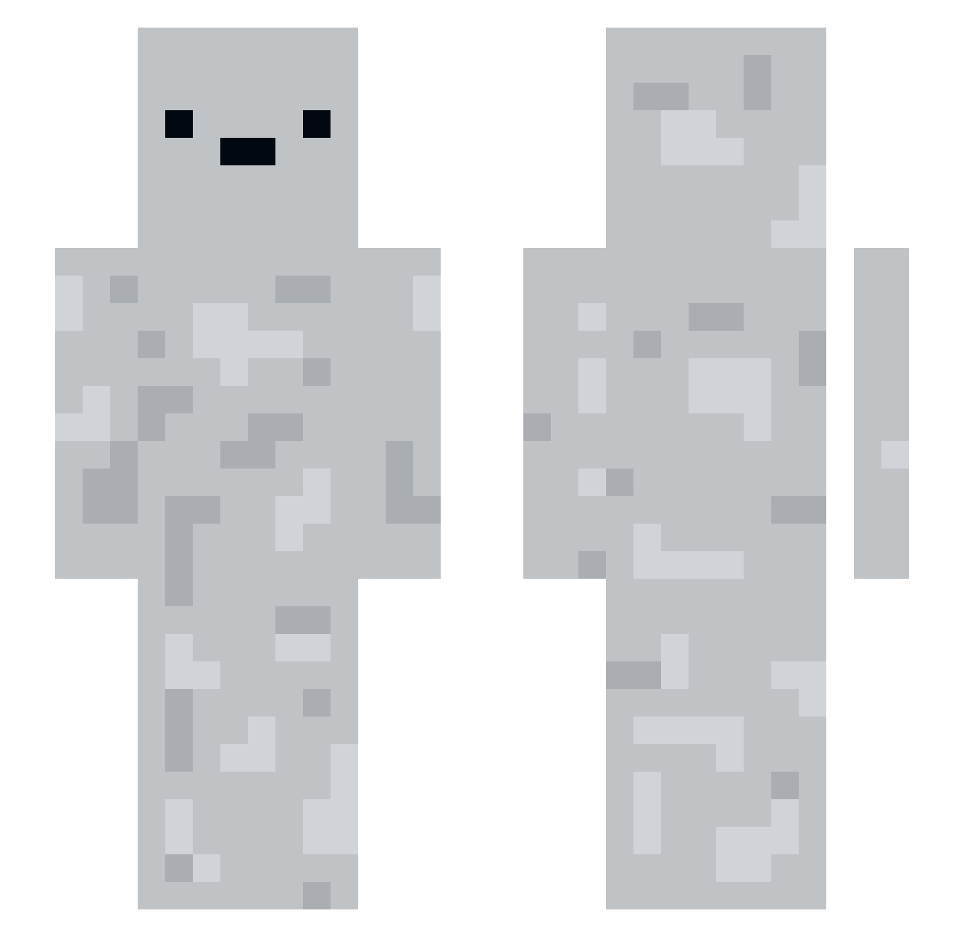 geolp Minecraft skin, front and back view