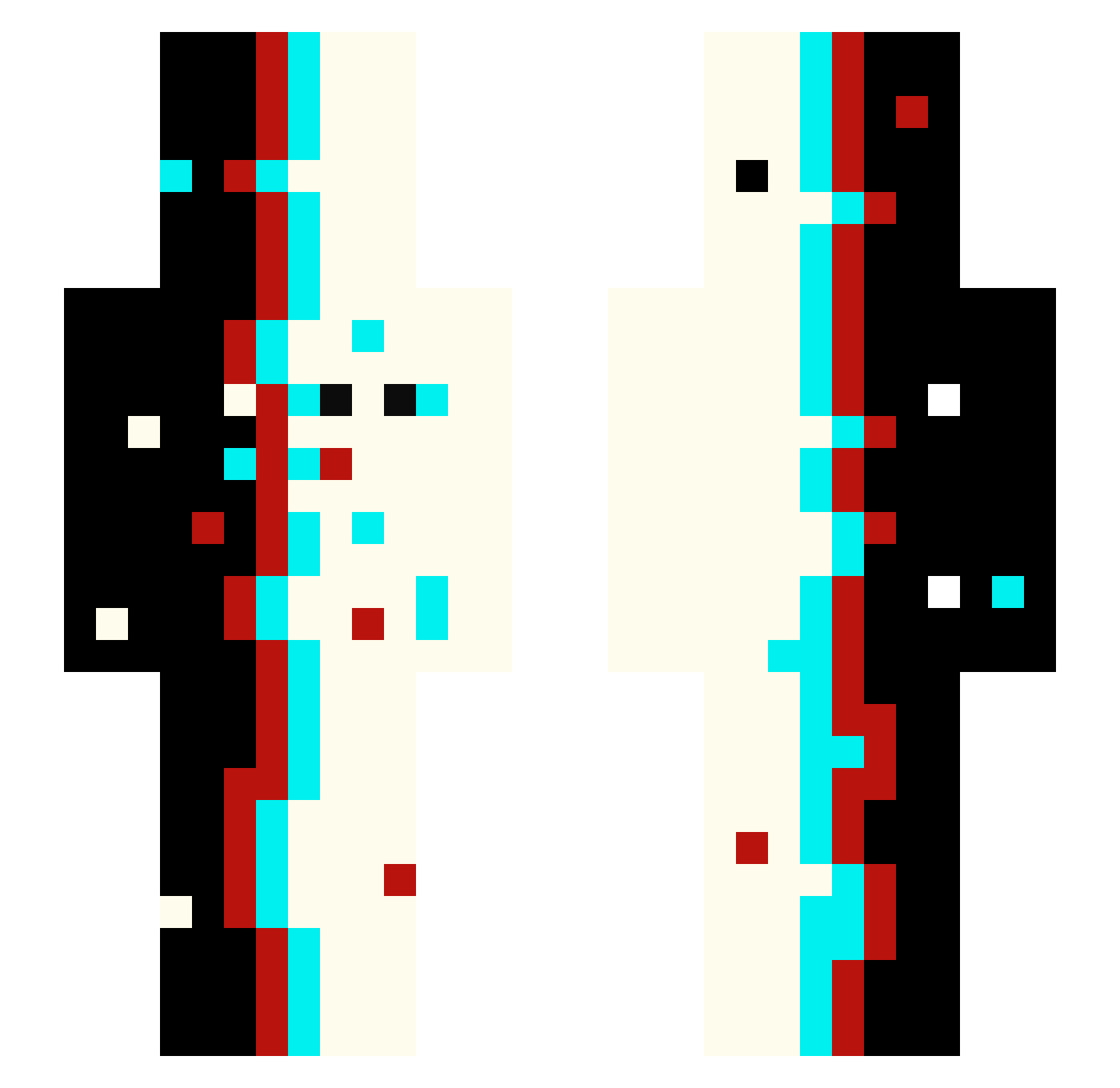 sarahan87 Minecraft skin, front and back view