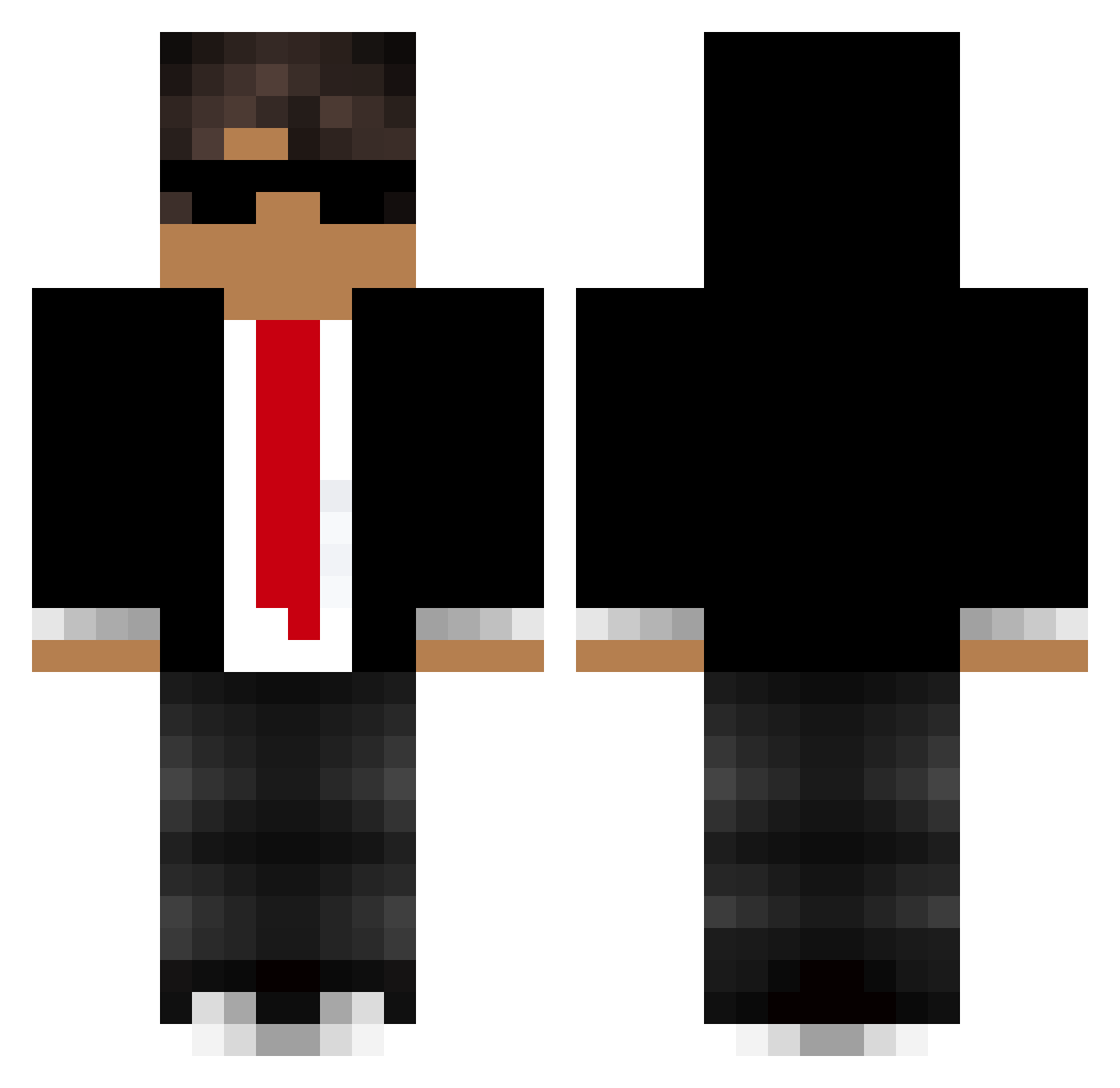 Wambo420Rambo Minecraft skin, front and back view