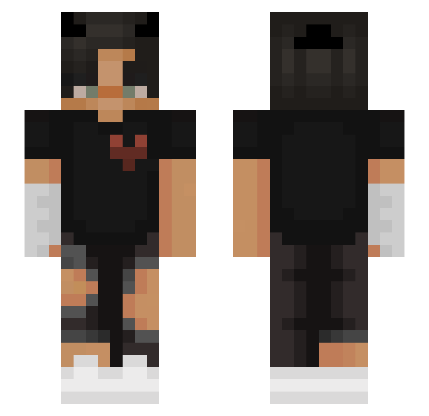 Andreax_06 Minecraft skin, front and back view