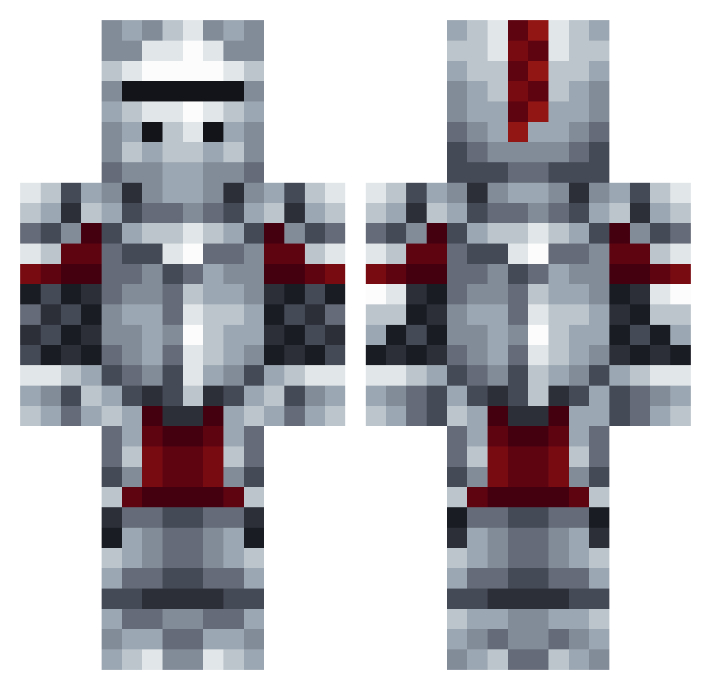 _sergi Minecraft skin, front and back view