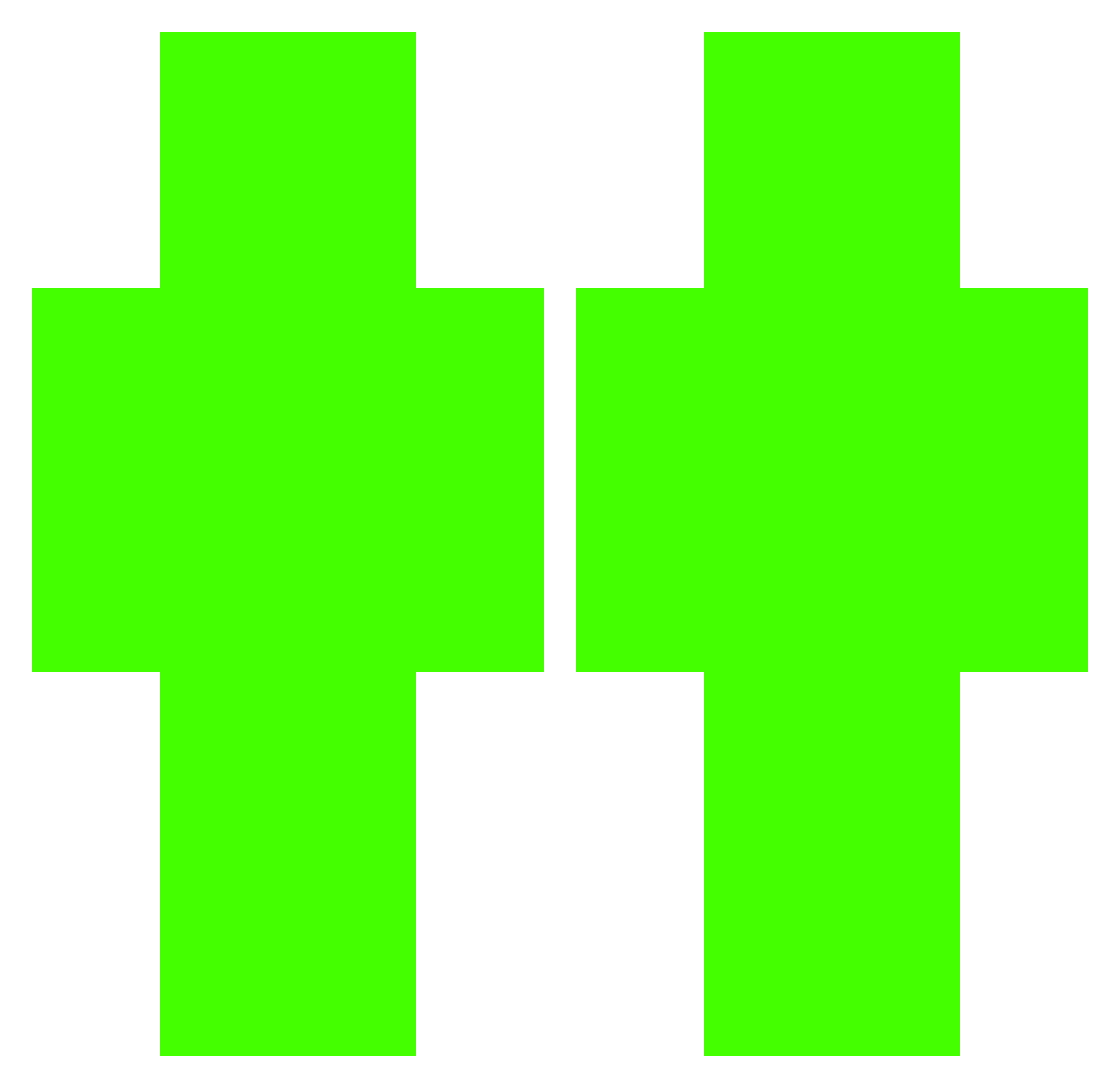 sprRem Minecraft skin, front and back view