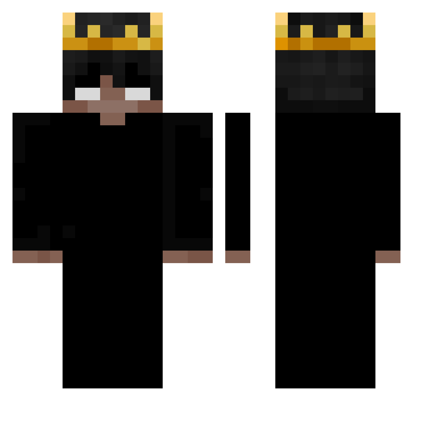 SeeeKyle Minecraft skin, front and back view