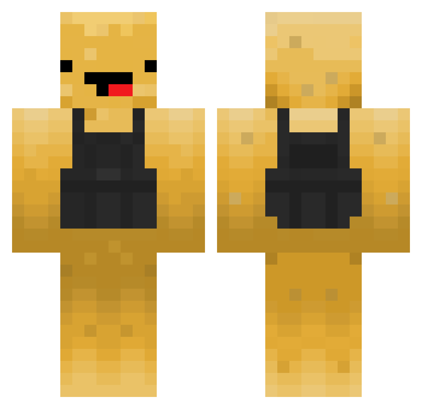 MrBramburek Minecraft skin, front and back view