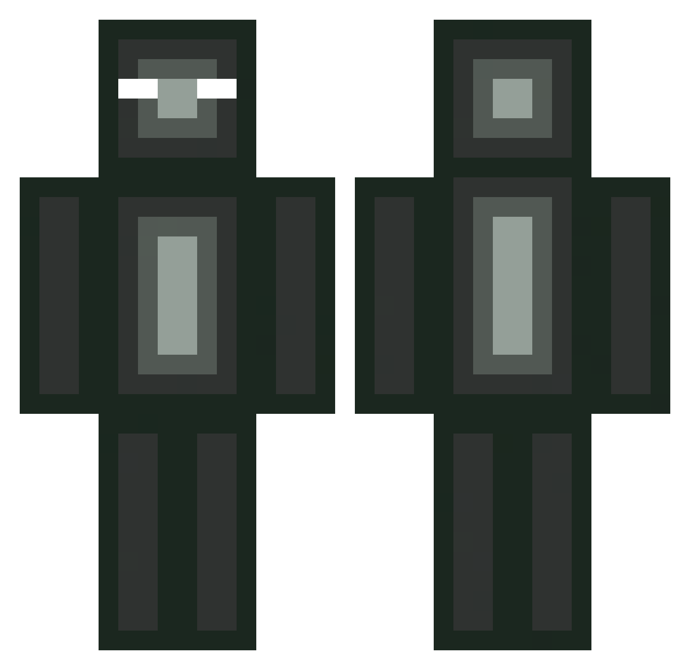 traposkard Minecraft skin, front and back view