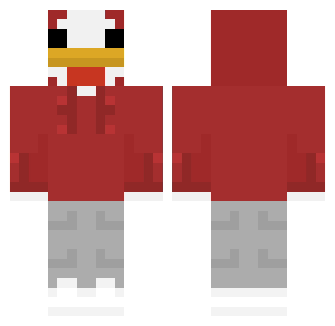 timmybingleton Minecraft skin, front and back view