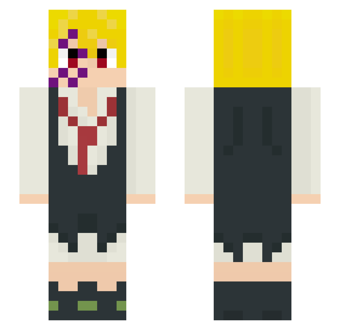 oler2009 Minecraft skin, front and back view