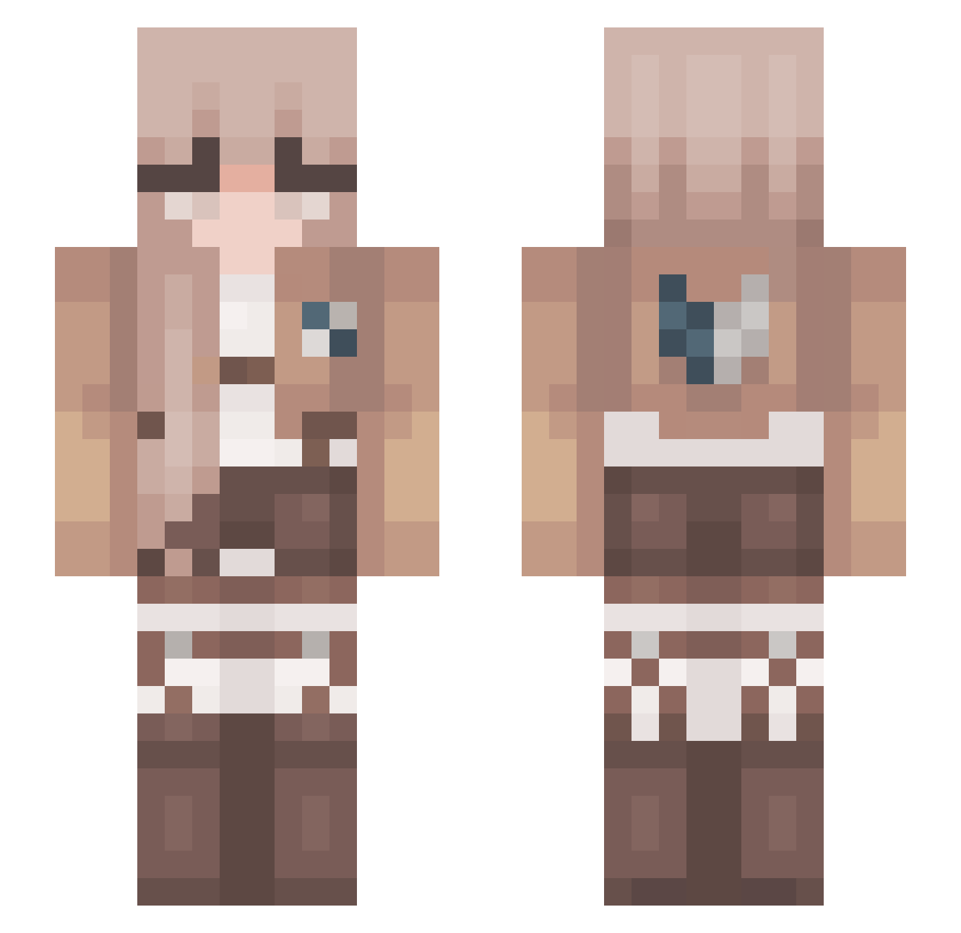Coudy_ Minecraft skin, front and back view