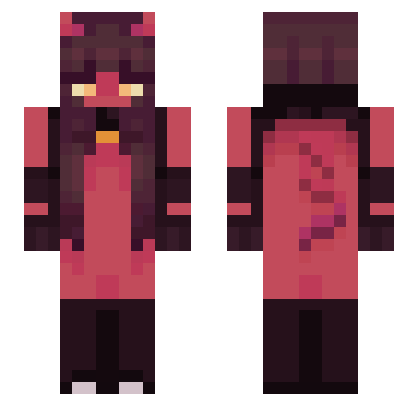 sil4708 Minecraft skin, front and back view
