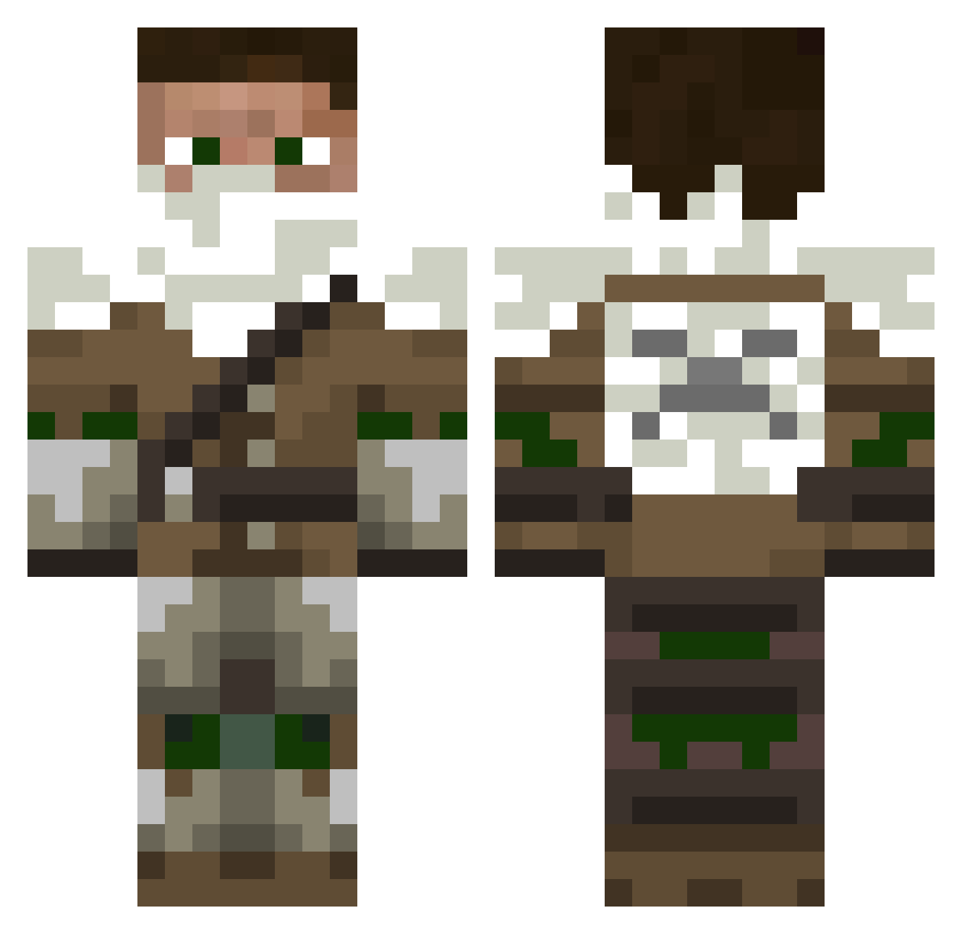 uchiwa13SHADOW Minecraft skin, front and back view