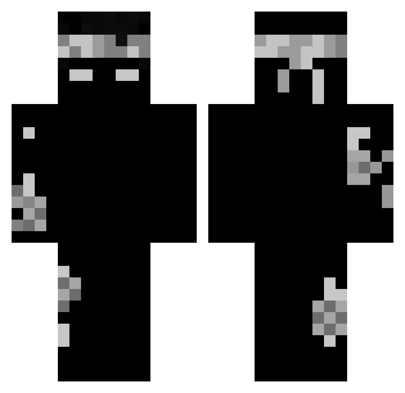 Diesel0699 Minecraft skin, front and back view