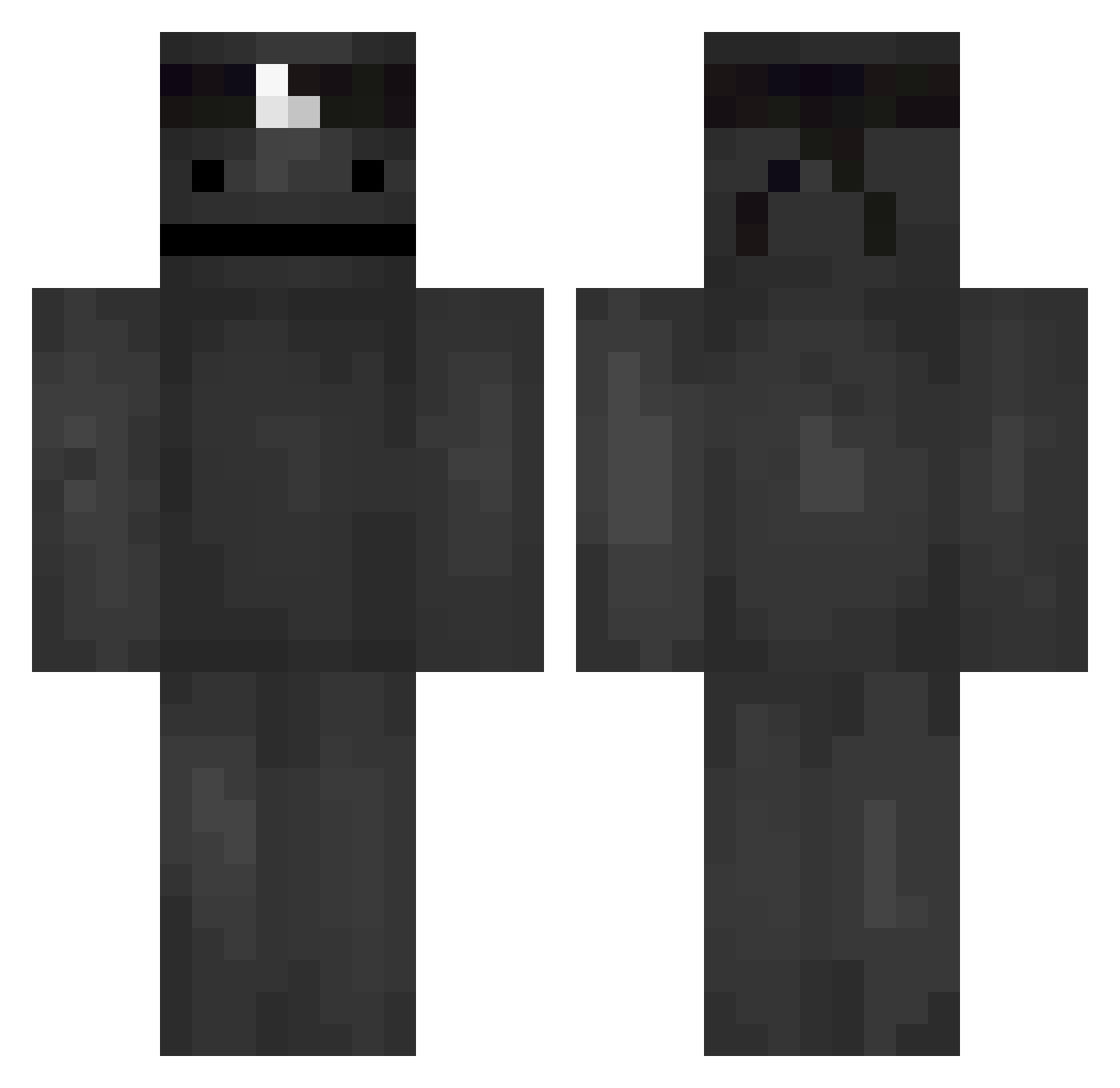 SoTryHard Minecraft skin, front and back view