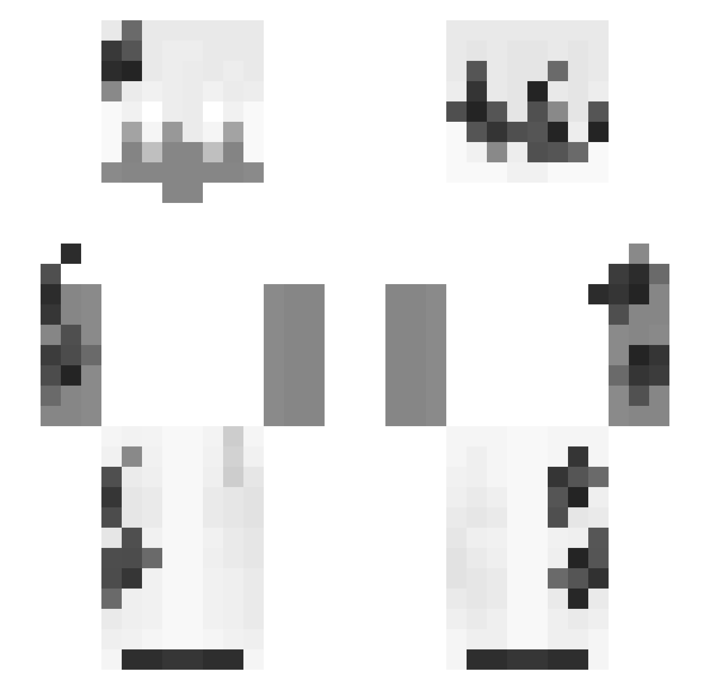 rolix2137 Minecraft skin, front and back view