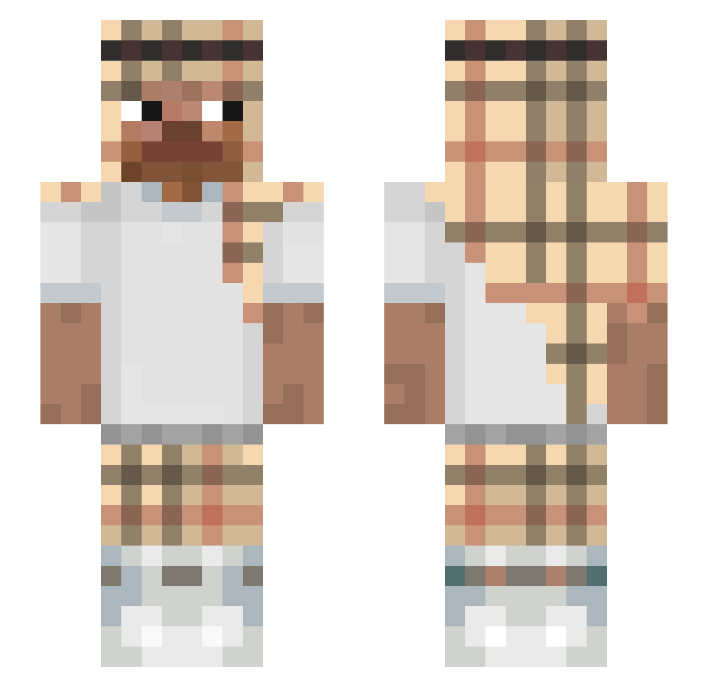 treqs_ Minecraft skin, front and back view