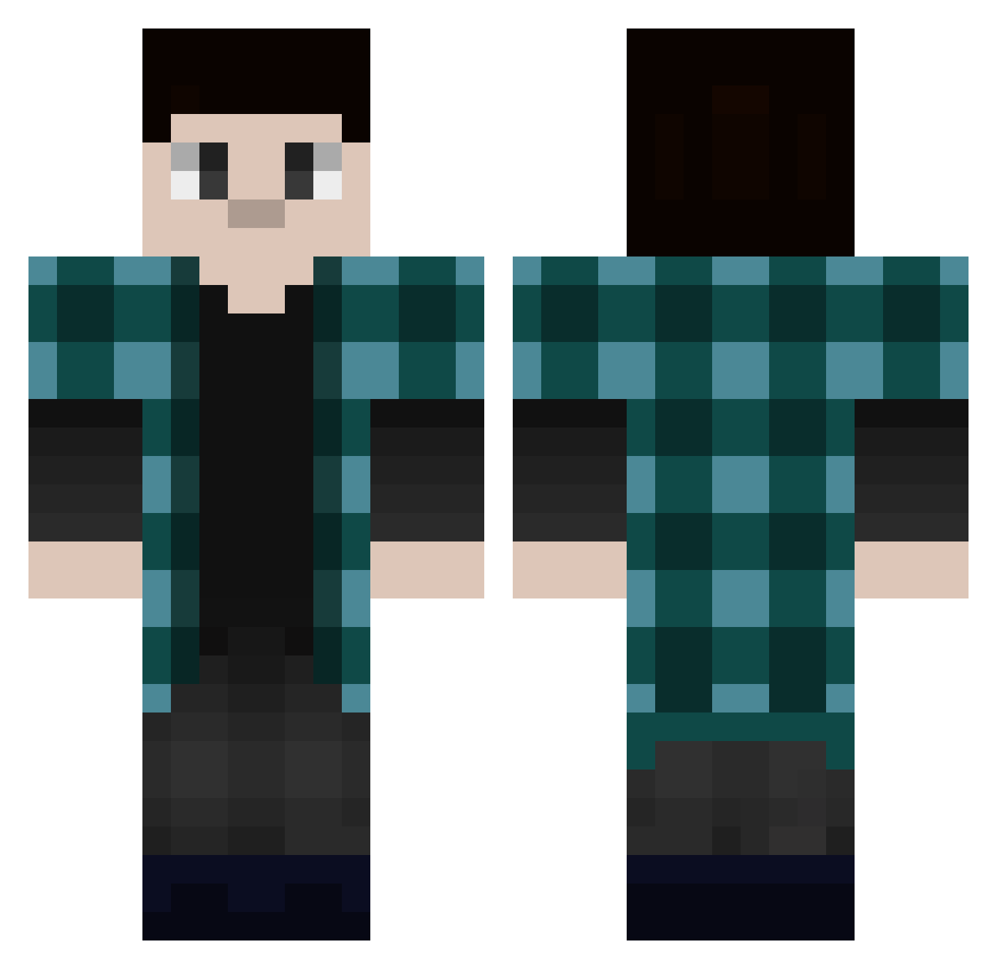 Douk_ Minecraft skin, front and back view