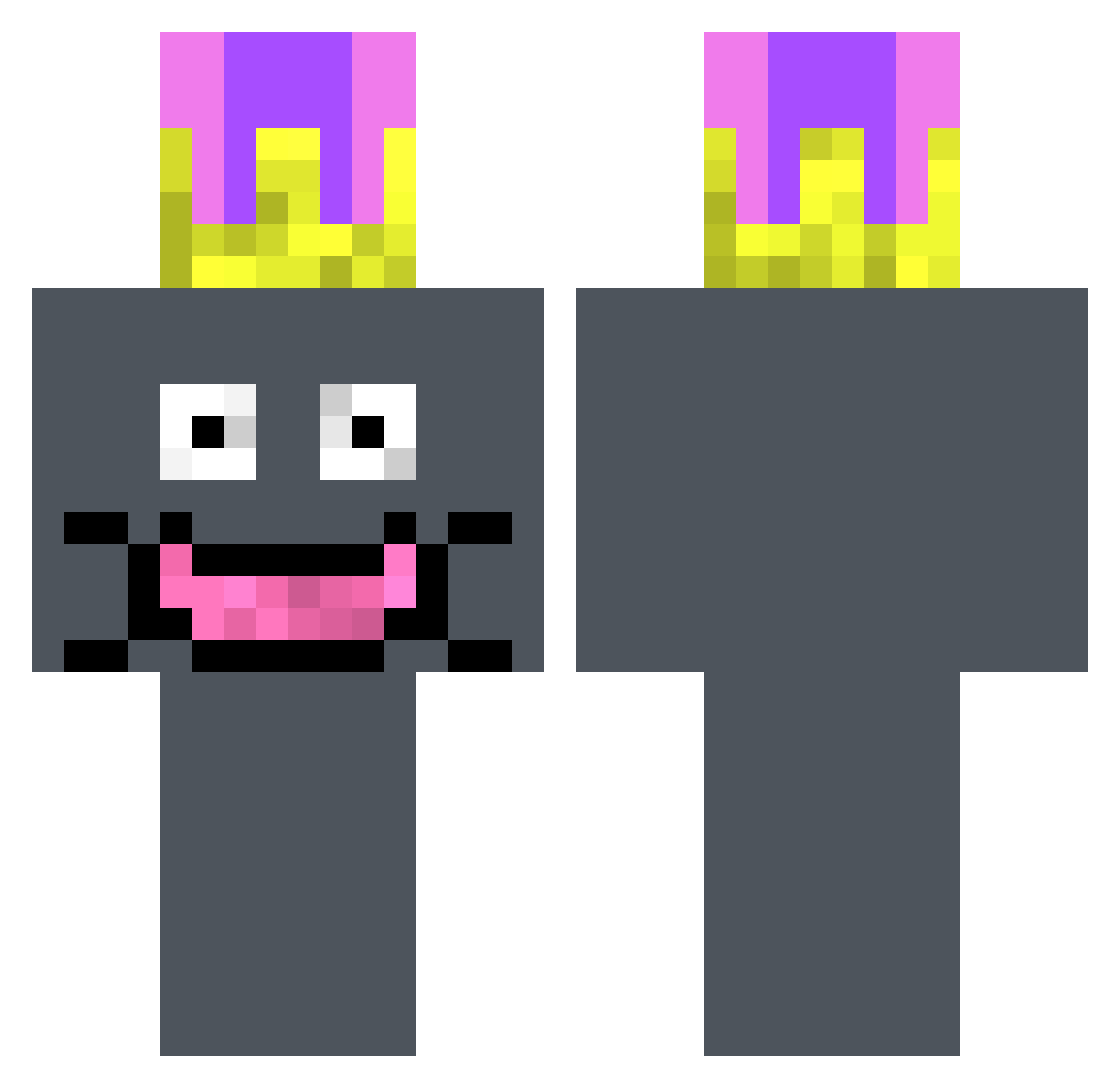 SGINAWAY Minecraft skin, front and back view