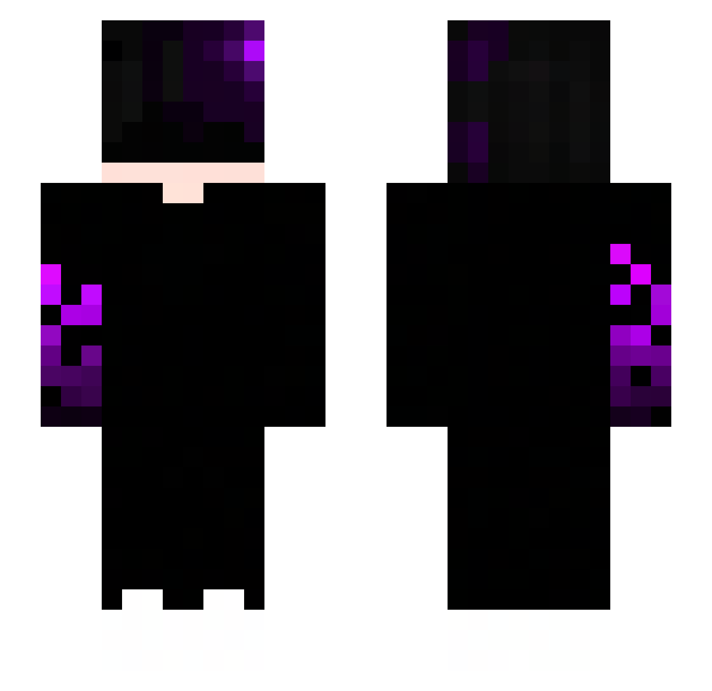 toniixo Minecraft skin, front and back view