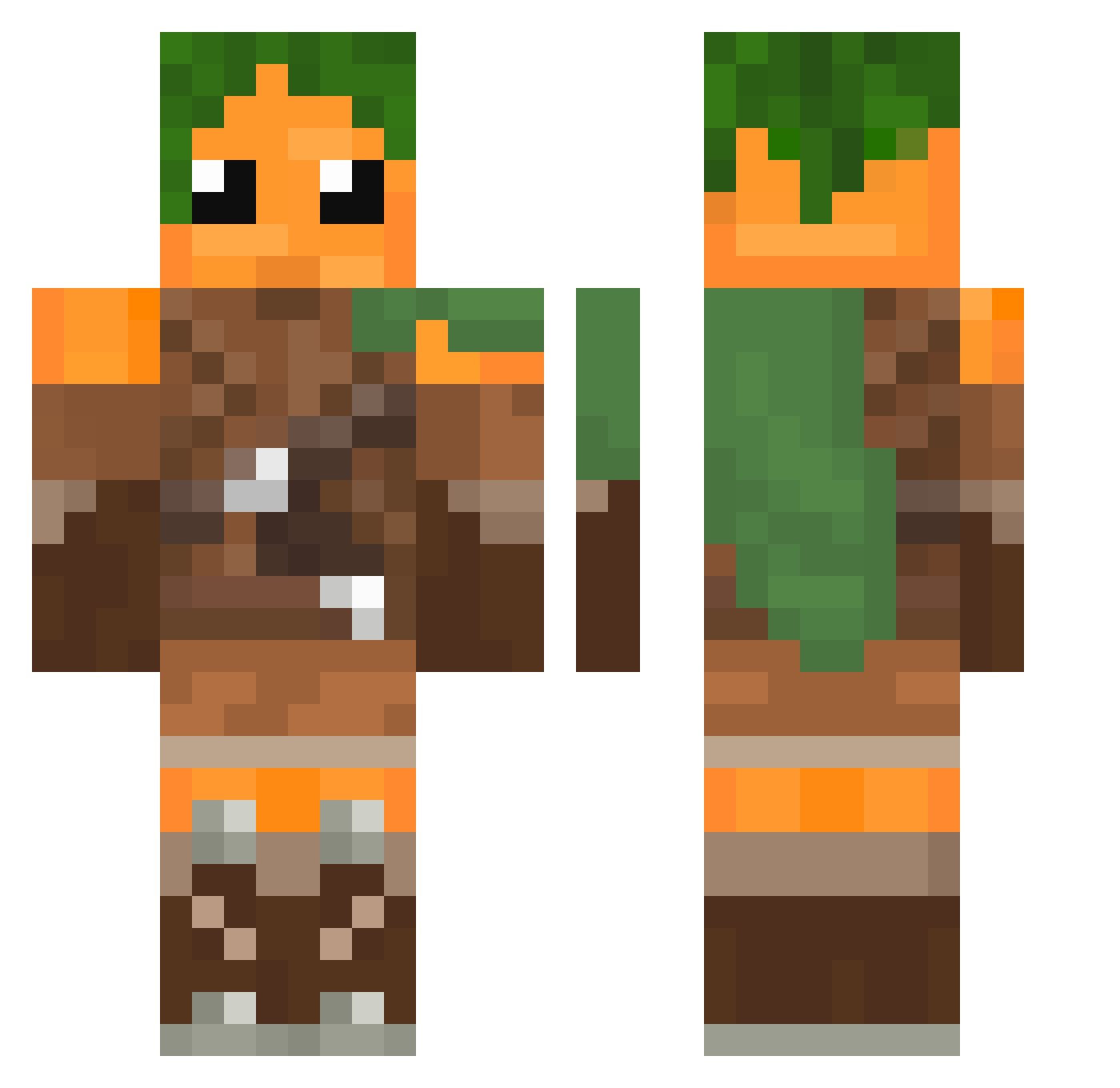 Telepog_ Minecraft skin, front and back view