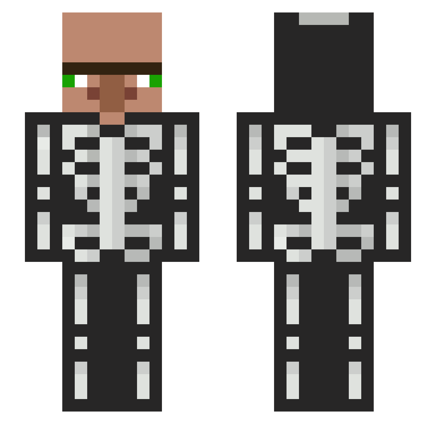 jay_cap Minecraft skin, front and back view