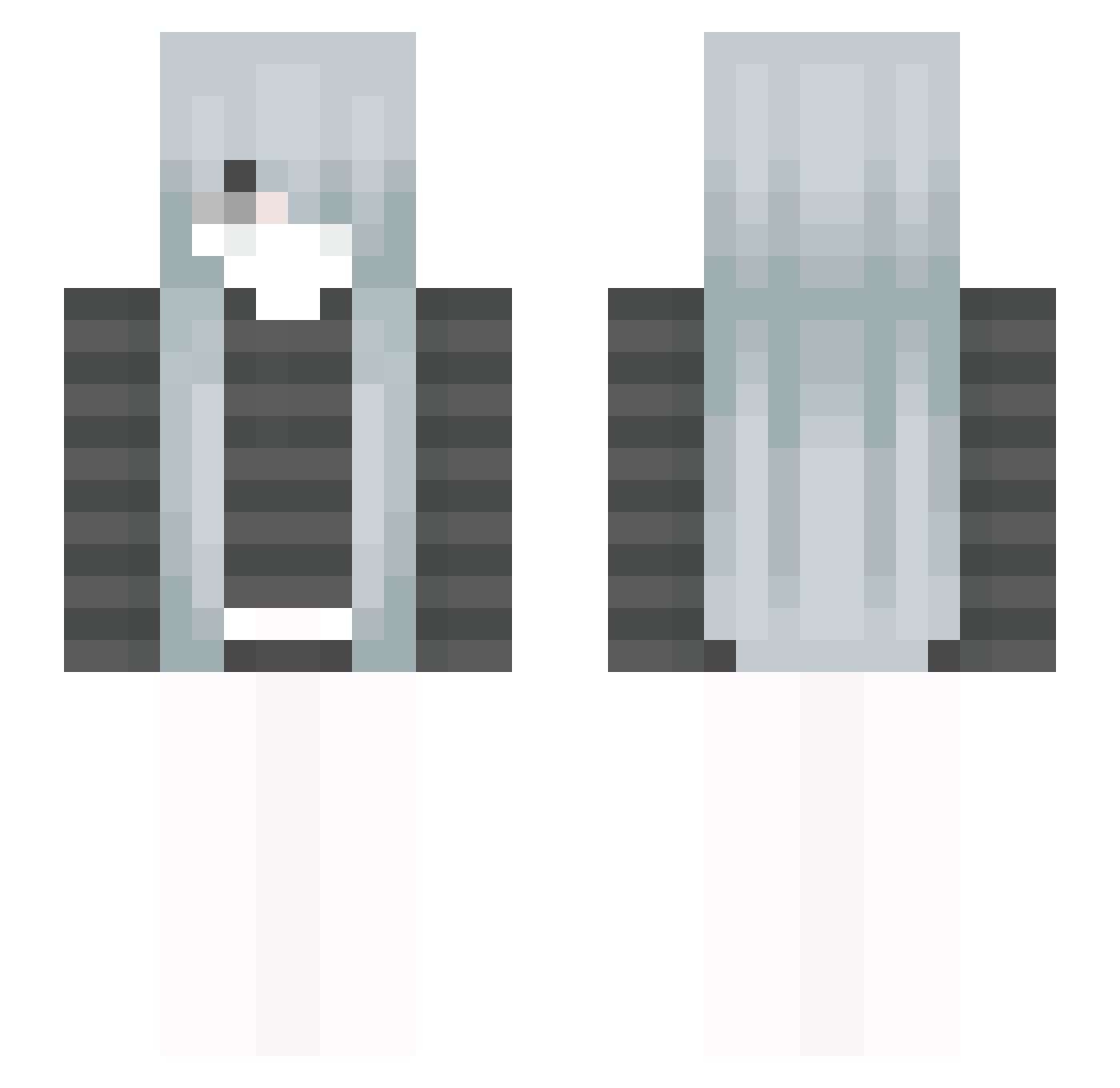 Whiffed_ Minecraft skin, front and back view