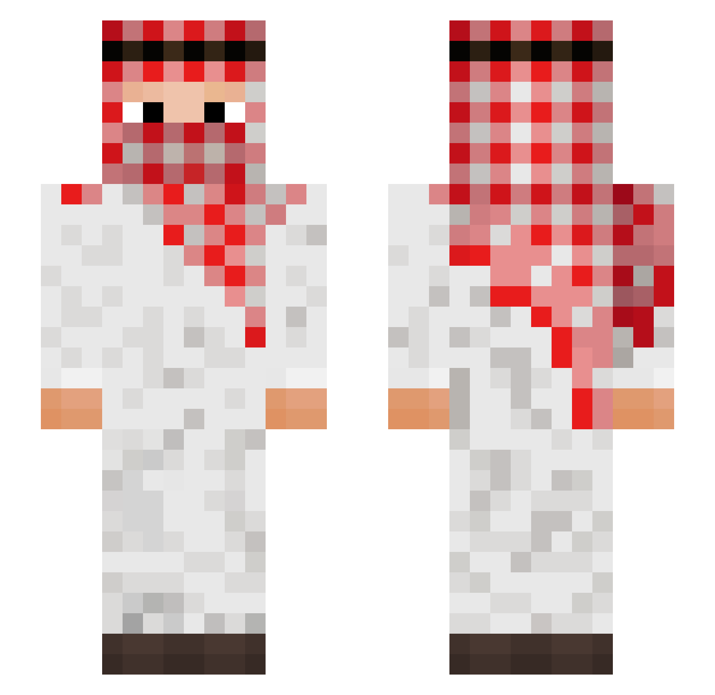 RANVEER_XT Minecraft skin, front and back view