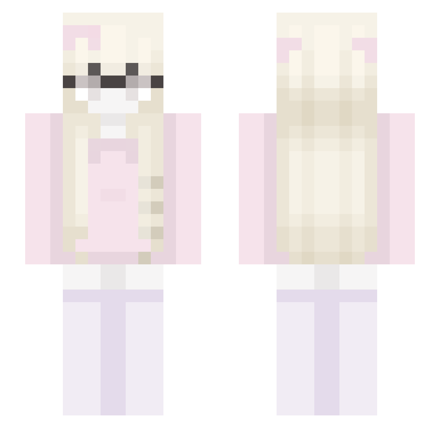 S4ap Minecraft skin, front and back view