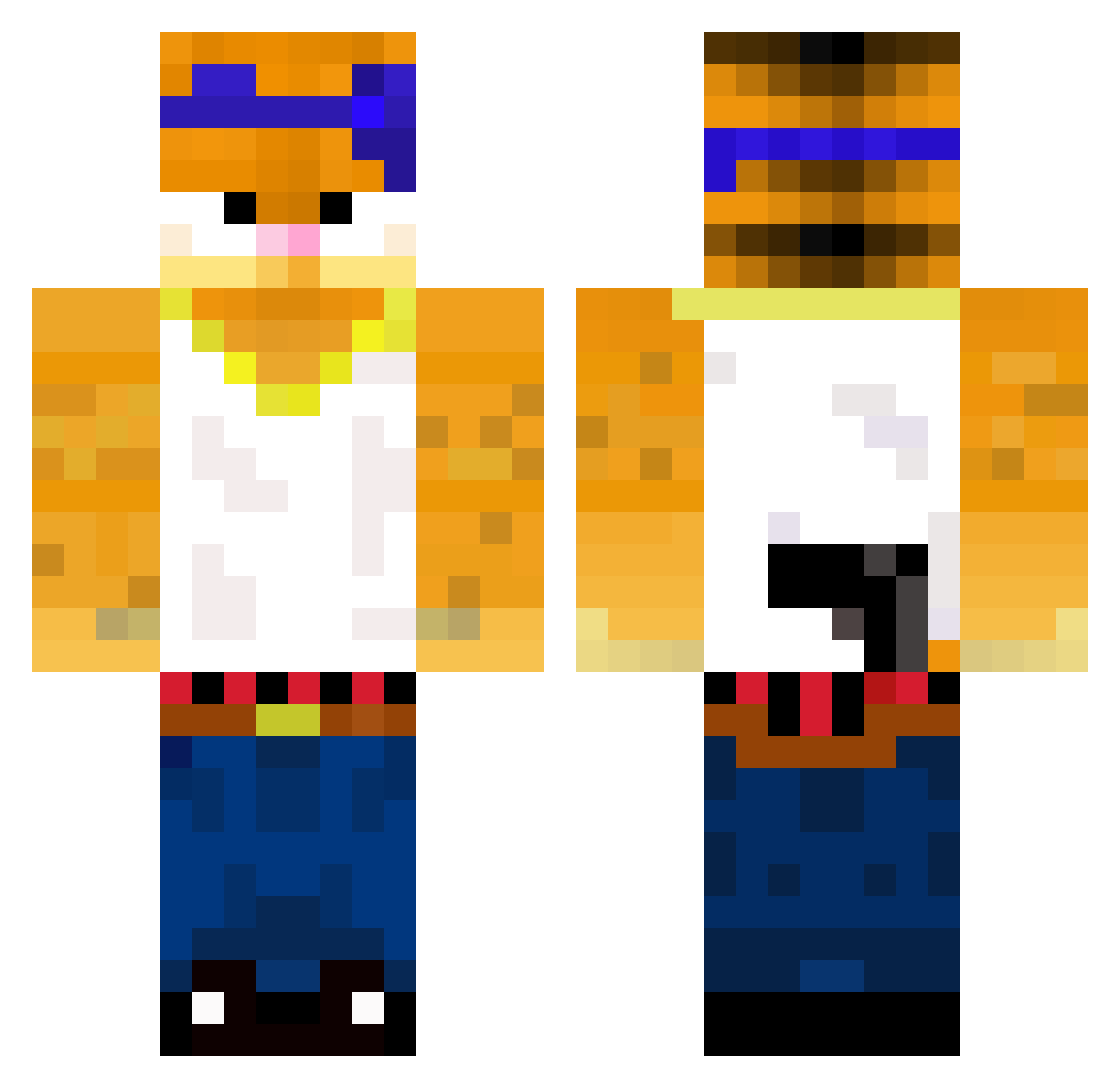 lenyo_ Minecraft skin, front and back view
