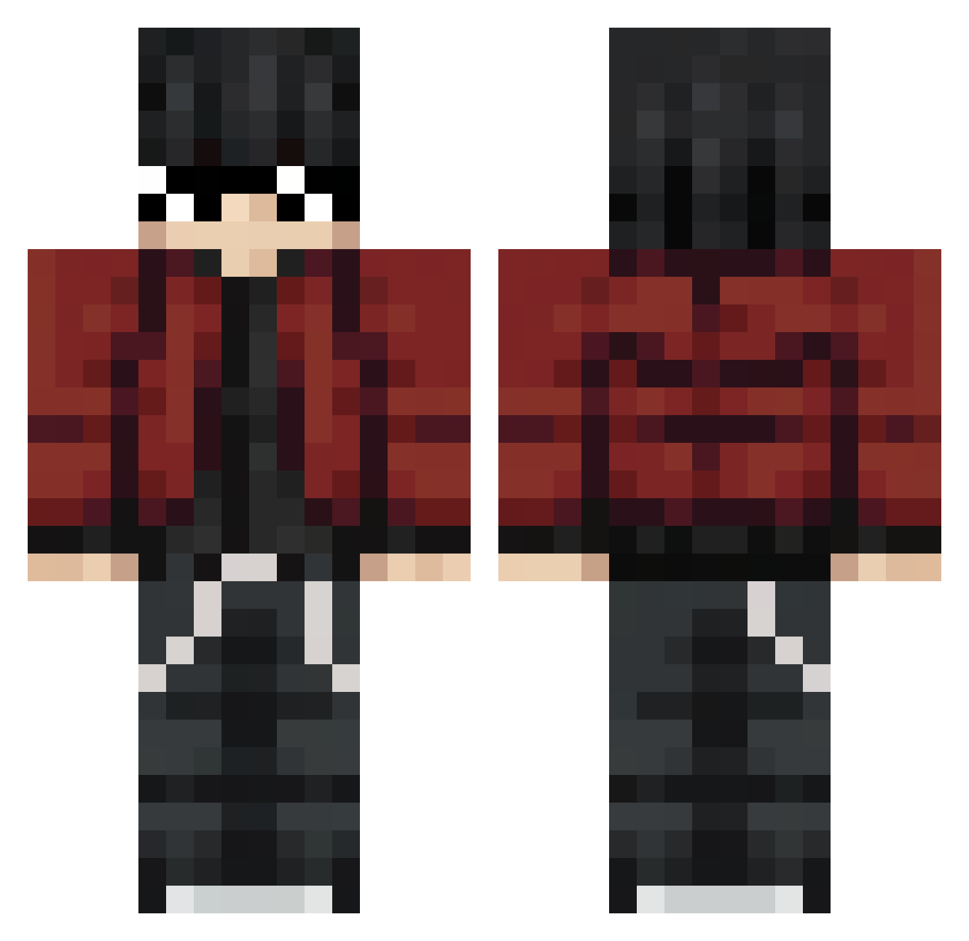 vaniity__ Minecraft skin, front and back view