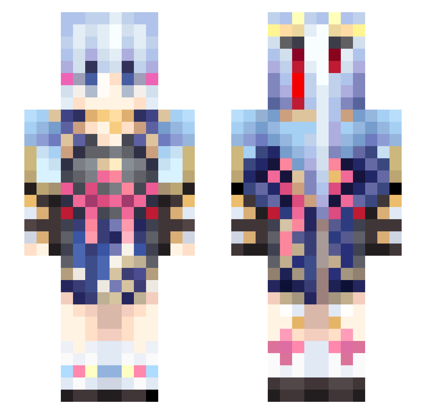 zephyrus_0315 Minecraft skin, front and back view