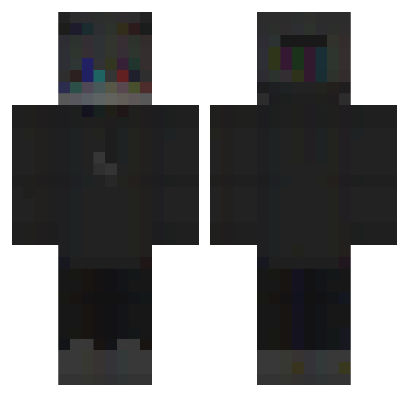 BreakfastDeliqht Minecraft skin, front and back view