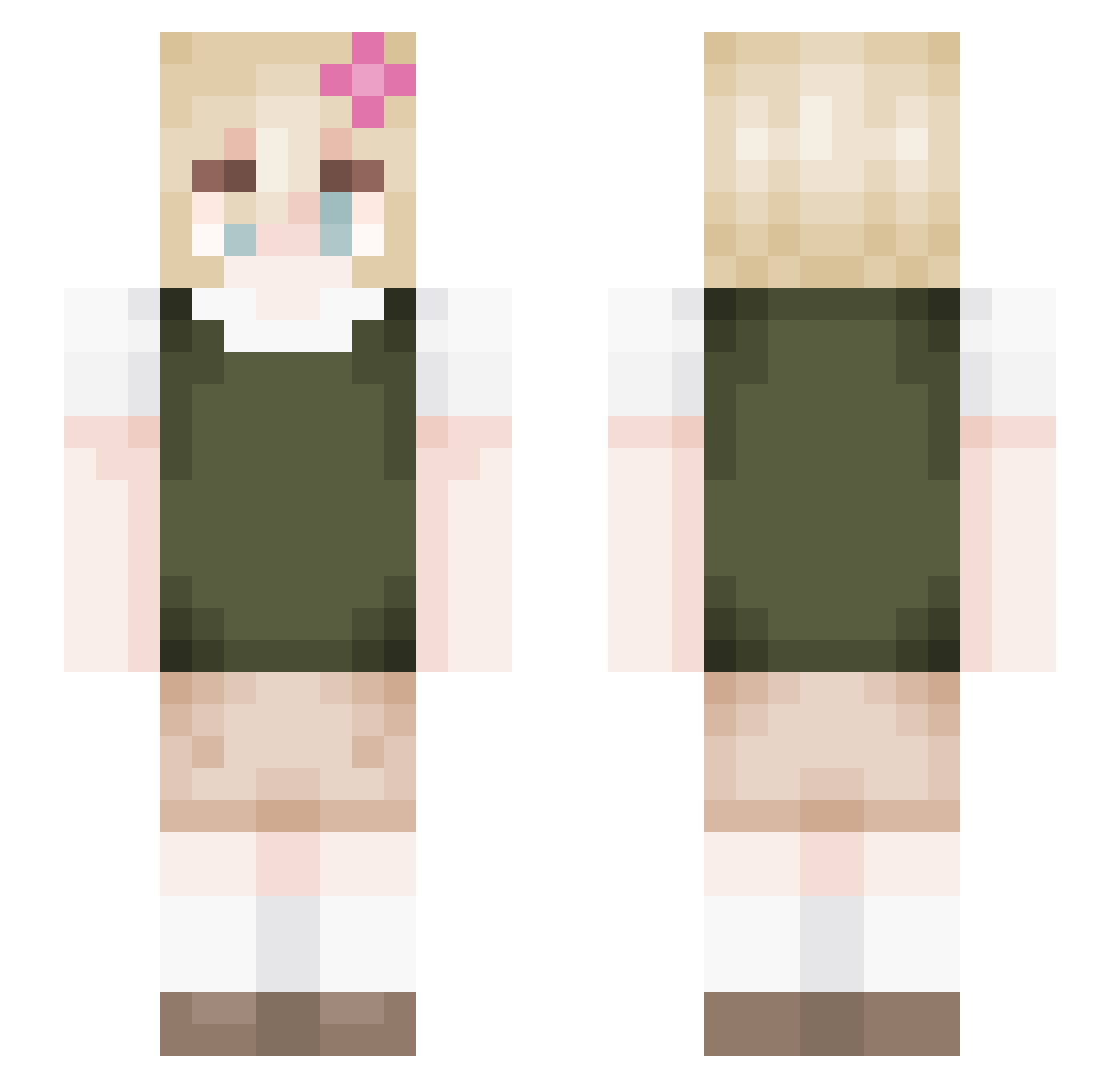 SplayKetchup714 Minecraft skin, front and back view