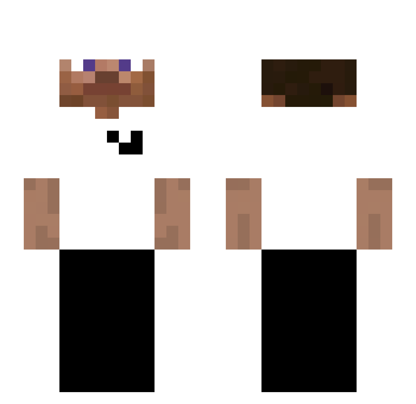 sangoku3 Minecraft skin, front and back view