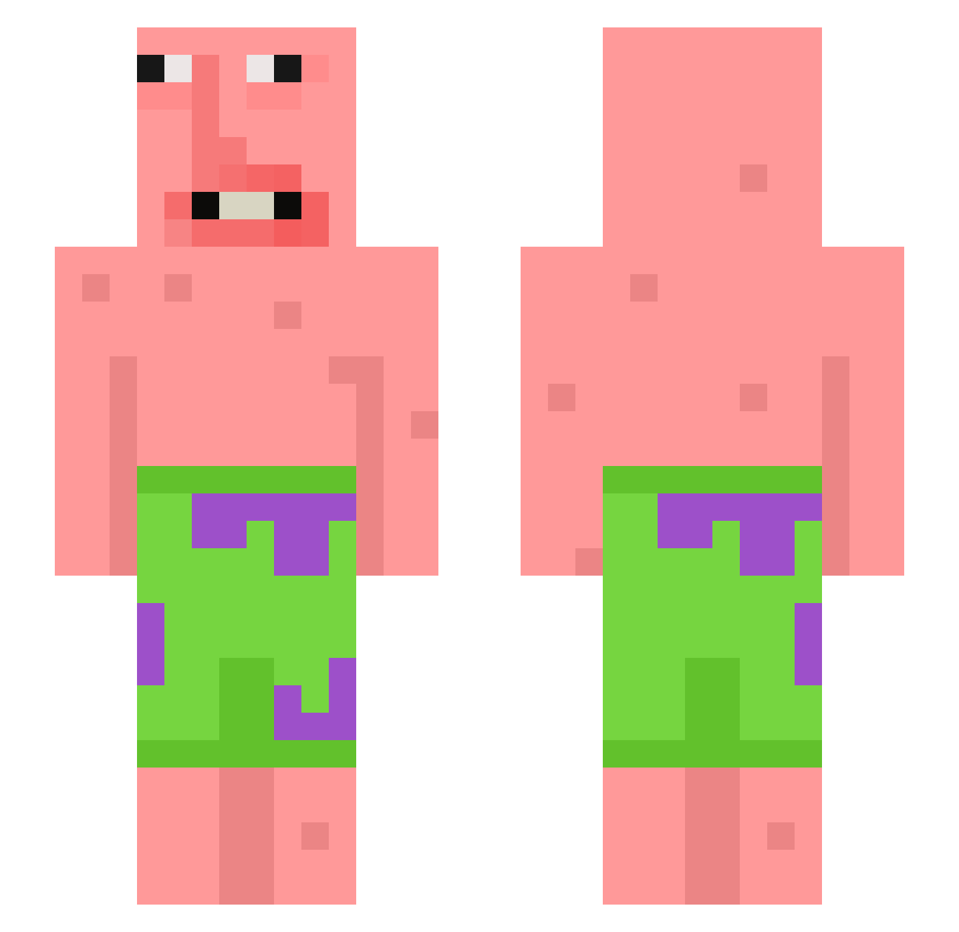 Dr_ZombieMan Minecraft skin, front and back view