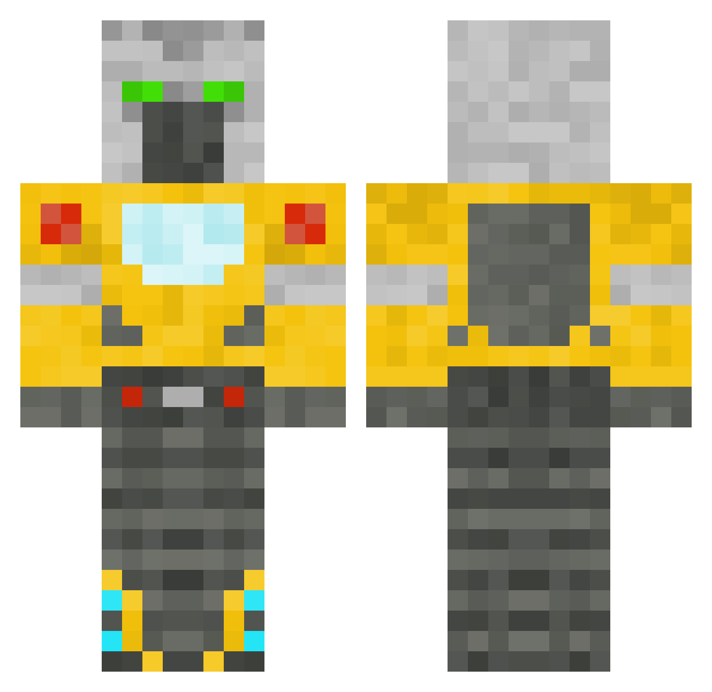 tomuszTaveter Minecraft skin, front and back view