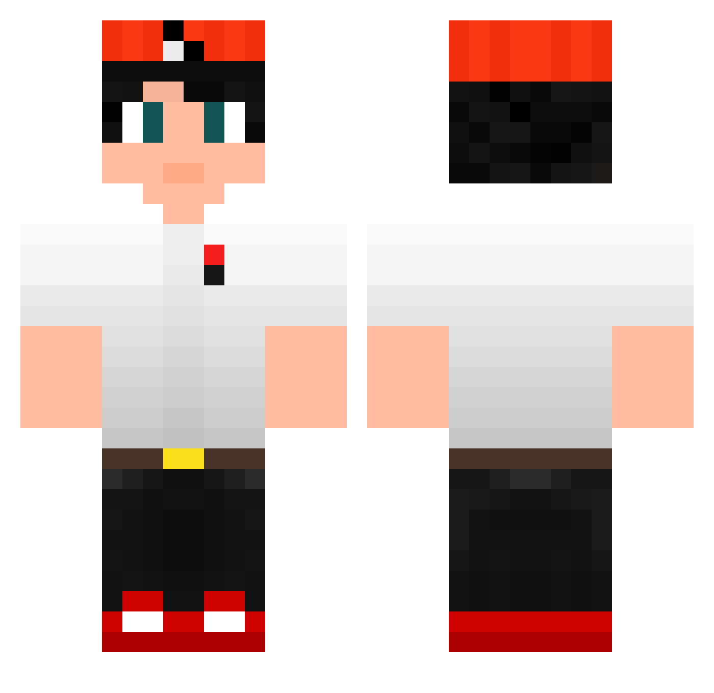 Maxxxxxxxxxx3333 Minecraft skin, front and back view