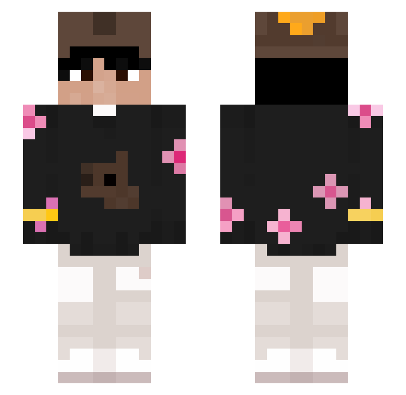 nthstr Minecraft skin, front and back view